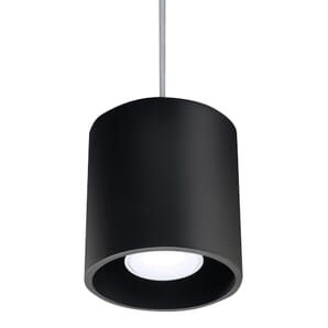 Black Pendant Single Ceiling Light 10cm