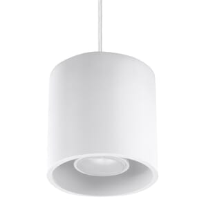 White Pendant Single Ceiling Light 10cm