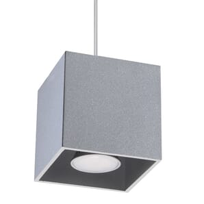Grey Pendant Single Ceiling Light 10cm