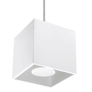 White Pendant Single Ceiling Light 10cm