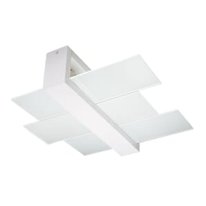 White Close Fit Ceiling Light 43cm