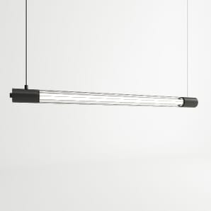 Black Pendant Bar Ceiling Light 102cm