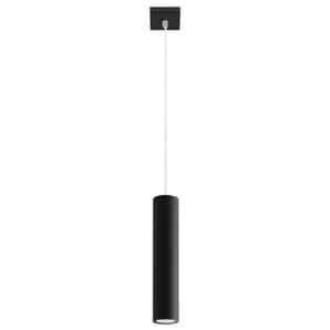 Black Pendant Single Ceiling Light 8cm