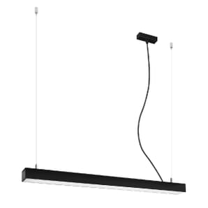 Black Pendant Bar Ceiling Light 90cm