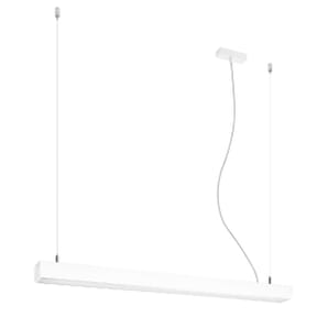 White Pendant Bar Ceiling Light 90cm
