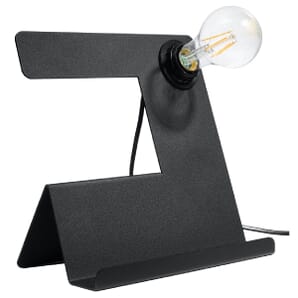 Black Table Lamp 25cm