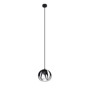 Black Pendant Single Ceiling Light 16cm