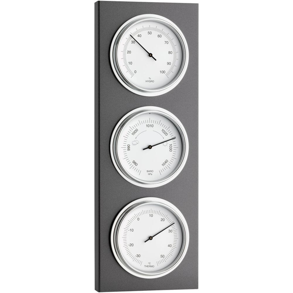 Barometer w/ Thermometer Hygrometer Weather Station Barometric Pressure  Measures