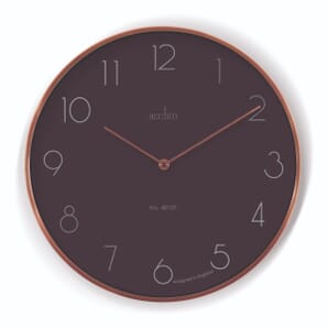 Madison Brushed Metal Case Wall Clock