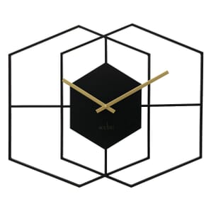 Addison Geometric Hexagonal Design Wall Clock