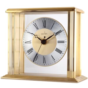 Hamilton Mantel Clock Polished Metal Case