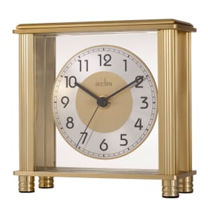 Hampden Detailled Metal Frame Mantel Clock