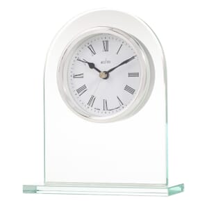 Ascott Arched Bevelled Glass Mount Mantel Clock