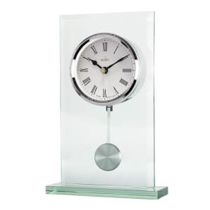 La Collina Bevelled Glass Mount Pedulum Mantel / Tabletop Clock