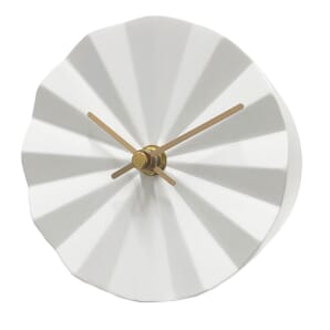 Layla Modern Geometric Resin Mantel / Tabletop Clock