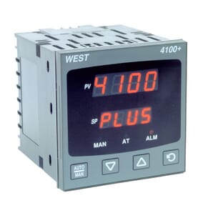 West 4100+ 1/4 DIN Single Loop Temperature Controller