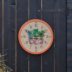 Herbs Indoor/Outdoor Wall Clock