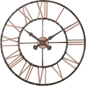 Vintage Outdoor Clock with Copper Numerals  70cm