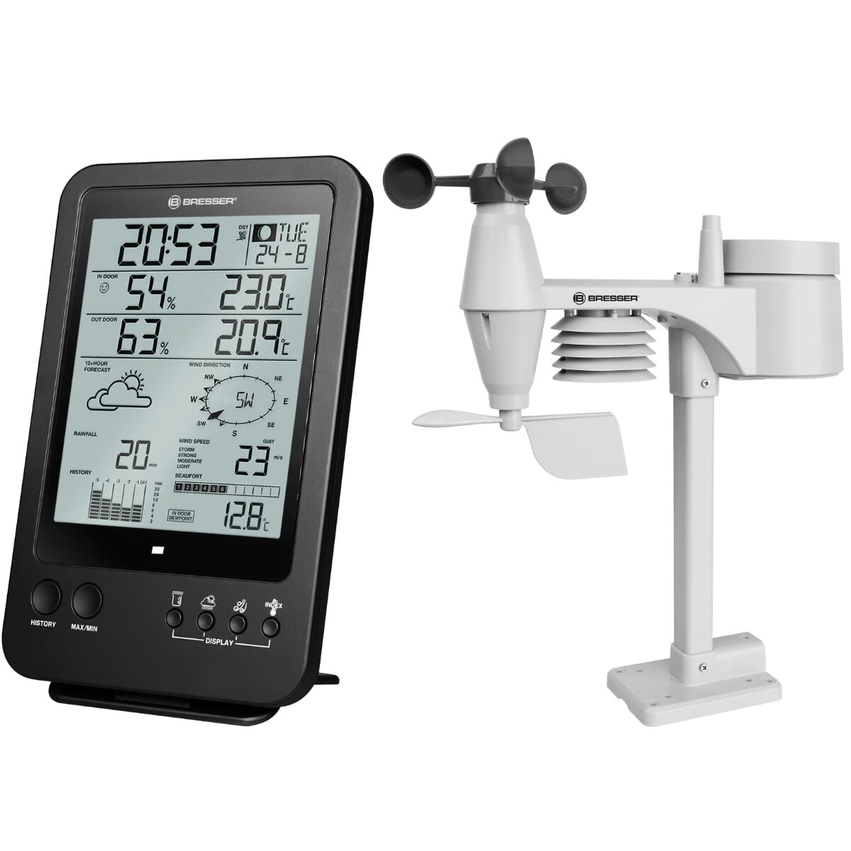 Bresser 7002510 5in1 Complete Weather Station with Hi/Low Alerts Weather Shop UK