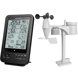 Bresser 7002510 5-in-1 Complete Weather Station with Programmable Weather Alerts