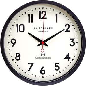 Radio Controlled Black Clock 36cm
