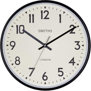 Smiths Clear Wall Clock 25cm