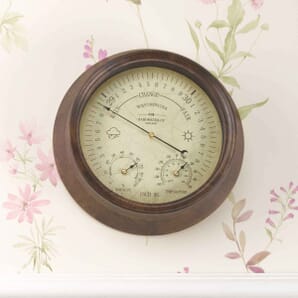 Westminster Barometer & Thermometer 8in