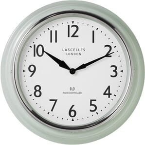 Lascelles Radio Controlled Green Kitchen Clock 35cm