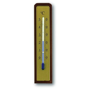 Indoor Walnut Thermometer 13.3cm