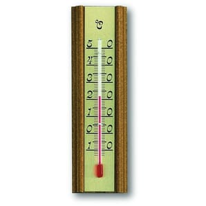 Indoor Oak Thermometer 13.8cm