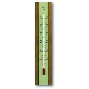 Indoor Oak Thermometer 20cm