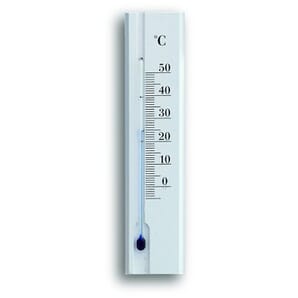 White Varnished Indoor Thermometer 15.2cm