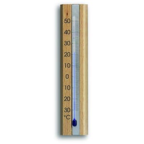 Indoor Natural Beech Thermometer 16.5cm