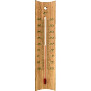Bamboo Indoor/Outdoor Thermometer 20cm