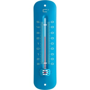 Blue Indoor/Outdoor Thermometer 19cm