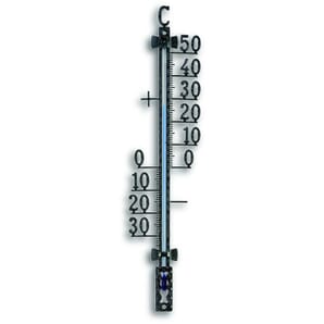 Outdoor Black Metal Thermometer 27.5cm
