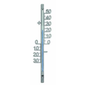 Outdoor Silver Metal Thermometer 42.8cm