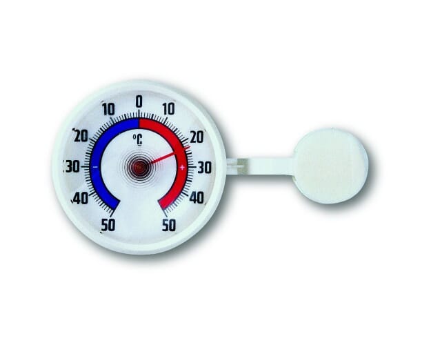 Window thermometer round