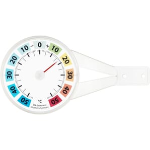Round Coloured Window Thermometer 8cm
