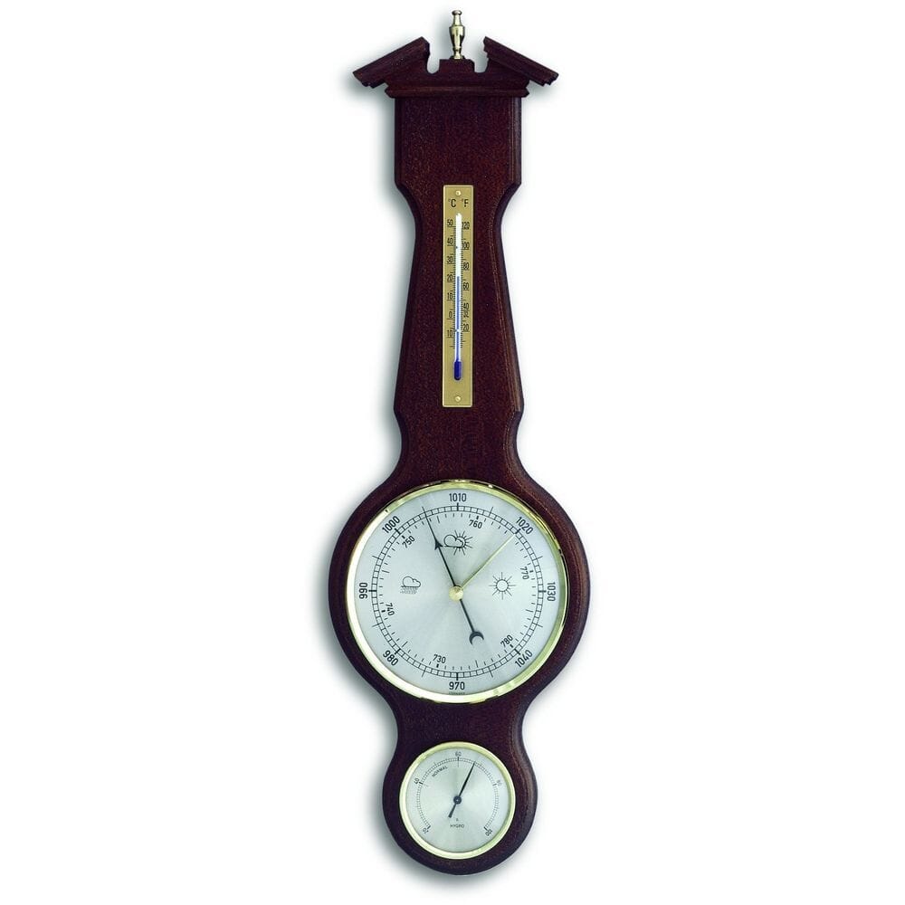 Walnut Banjo Barometer 50cm