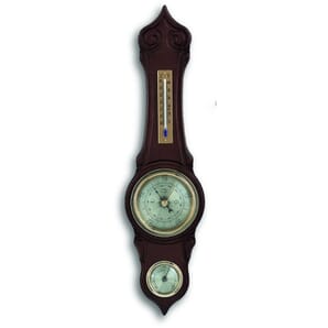 Walnut Banjo Barometer 42cm