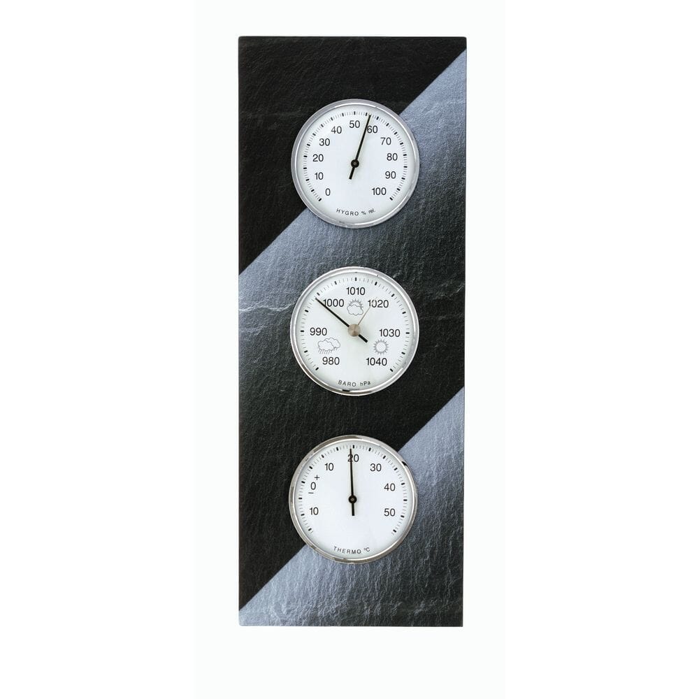 Natural Slate Barometer 37cm