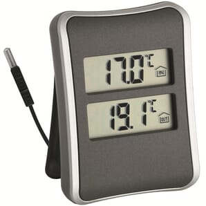 Digital Indoor/Outdoor Thermometer With Cabled Probe