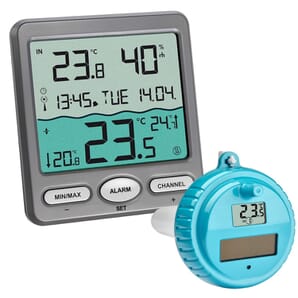 Wireless Pool/Pond/Water Thermometer With Outdoor Sensor
