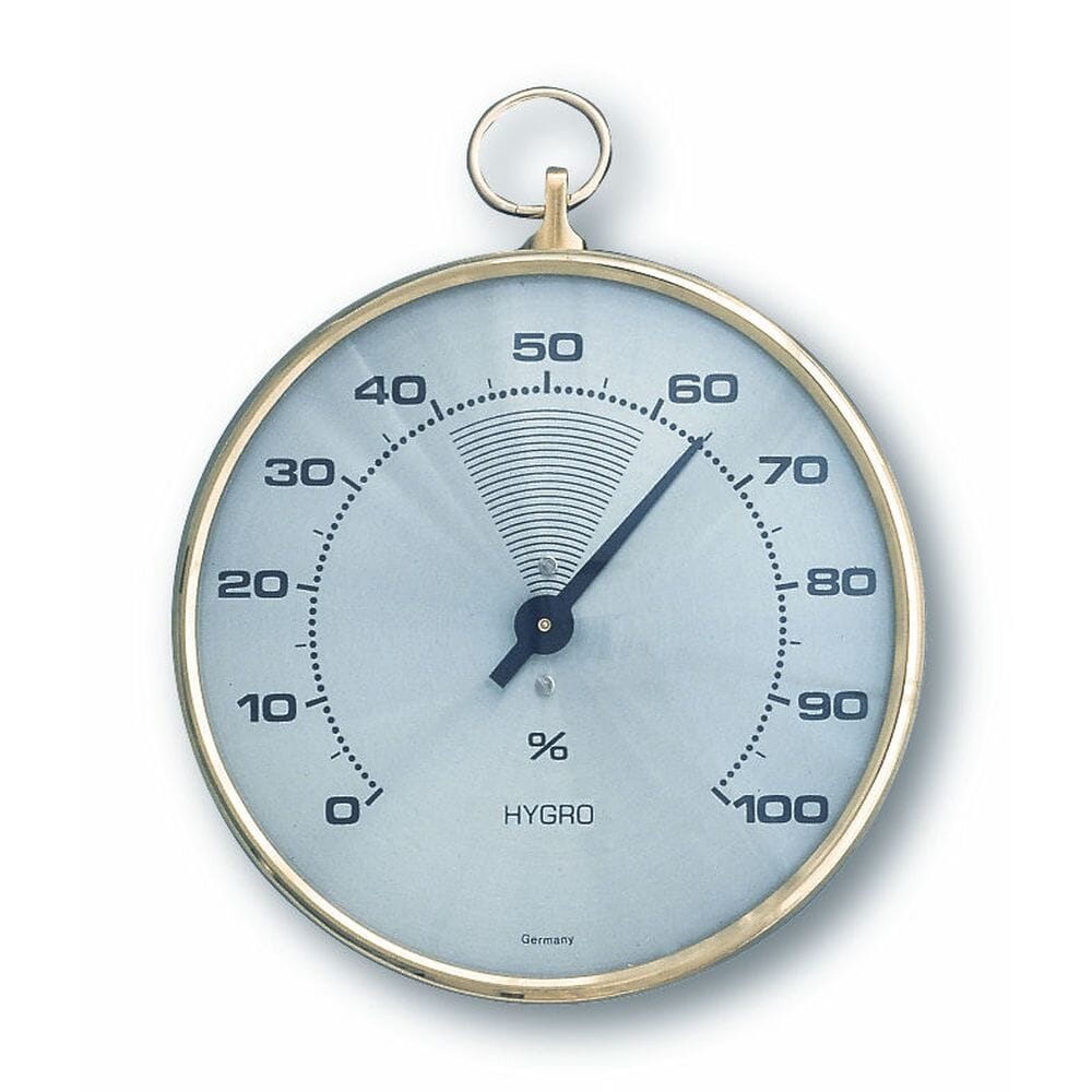 Brass Hygrometer 10.2cm