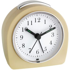 Retro Beige Sweeping Alarm Clock 9cm