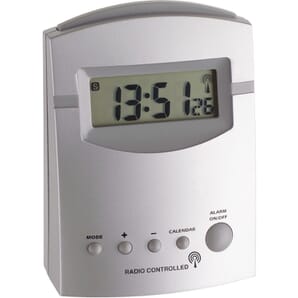 Radio Controlled Alarm Clock 10cm