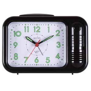 Sonnet Black Alarm Clock 14cm