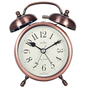 Pembridge Antique Bronze Twin Bell Alarm Clock 12.5cm