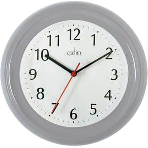 Wycombe Silver Wall Clock 22.5cm